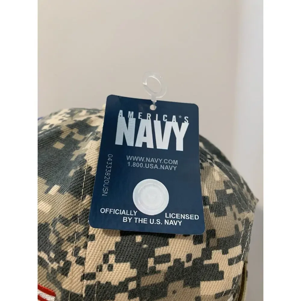 United States Navy Hat USN Digital Camo Cap Camouflage Depths To Stars CSI NWT - Picture 5 of 12